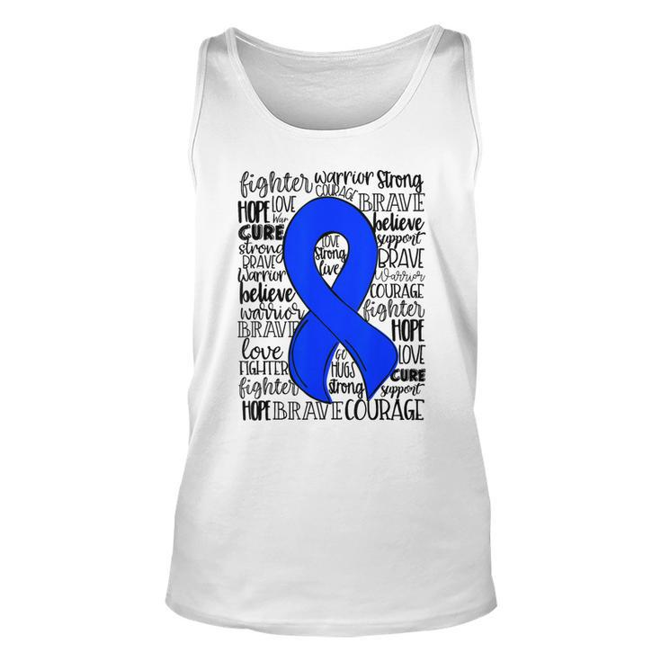 MeCfs Chronic Fatigue Syndrome Blue Ribbon Hope Love Cure  Unisex Tank Top