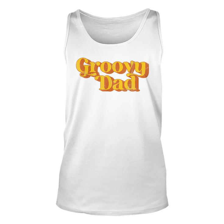 Mens Retro Groovy Dad Funny Vintage 70S Party Matching Costume Unisex Tank Top