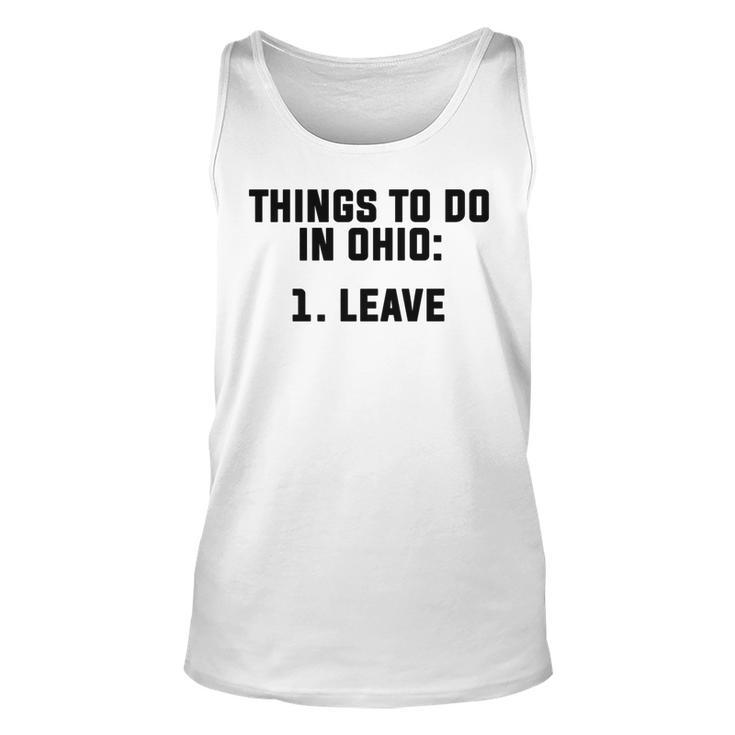 Mens Things To Do In Ohio Leave   V3 Unisex Tank Top