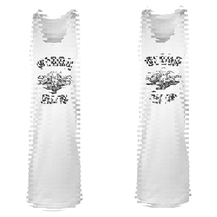 Mens Uss Colorado Ssn-788 Attack Submarine Badge Vintage  Unisex Tank Top