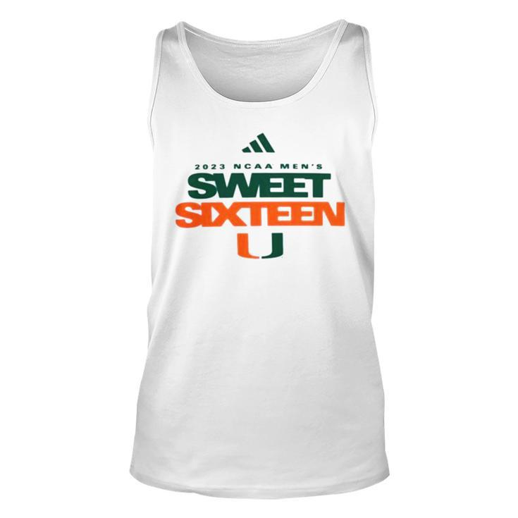 Miami Men’S Basketball 2023 Sweet 16 T Unisex Tank Top