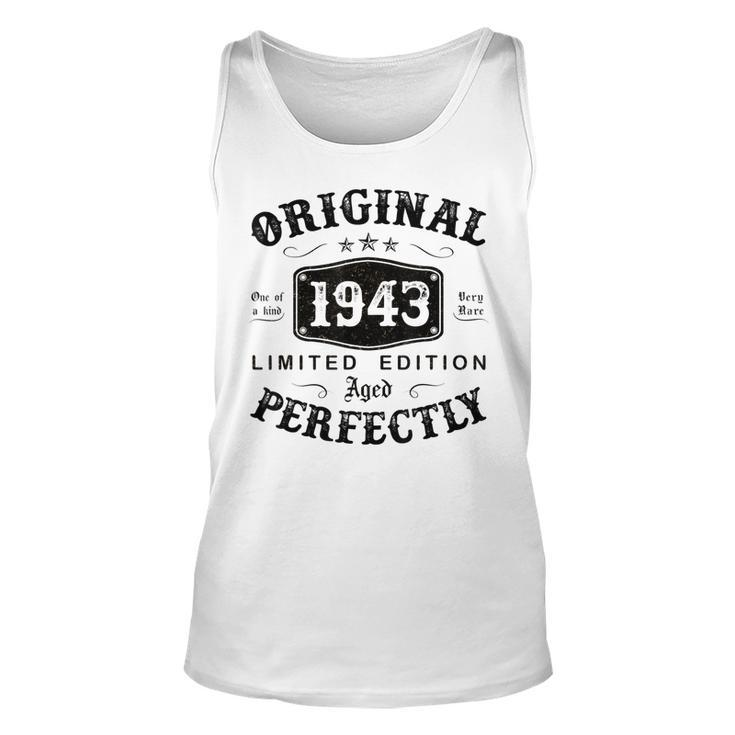 Original 1943 80 Years Old 80Th Birthday Gifts For Men  Unisex Tank Top