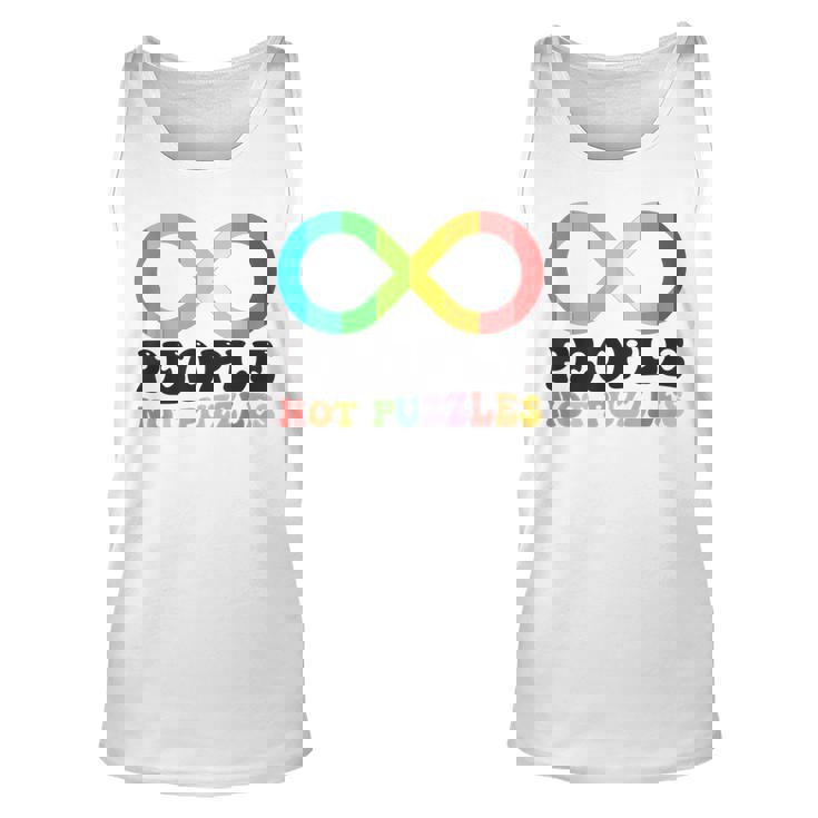 People Not Puzzles Autism Awareness Neurodiversity Inclusion Tank Top