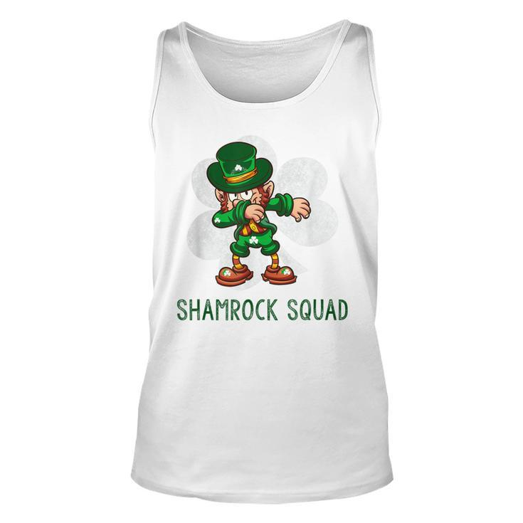 Shamrock Squad Dabbing Leprechaun  St Patricks Day Unisex Tank Top