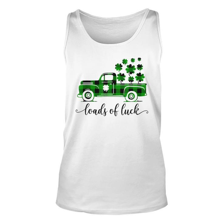Special Delivery Loads Of Luck Plaid Truck St Patricks Day  Unisex Tank Top