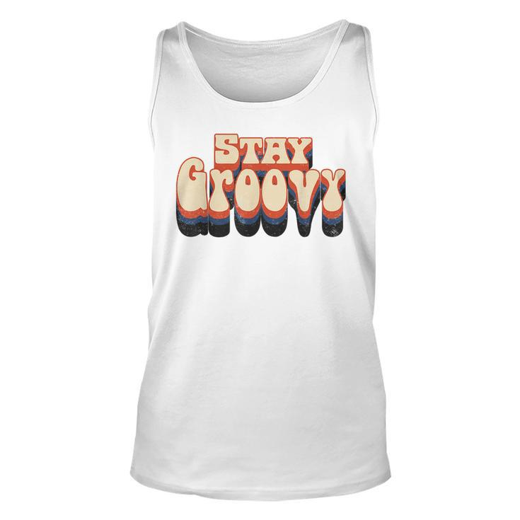 Stay Retro Groovy Hippie Peace Love 60S 70S Matching Outfit Tank Top