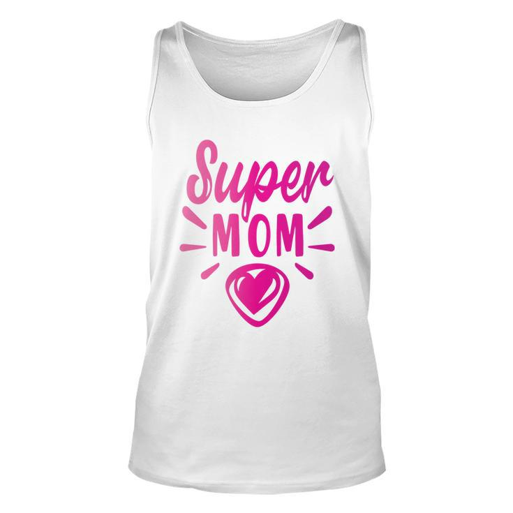 Super Mom Heart Gift Unisex Tank Top