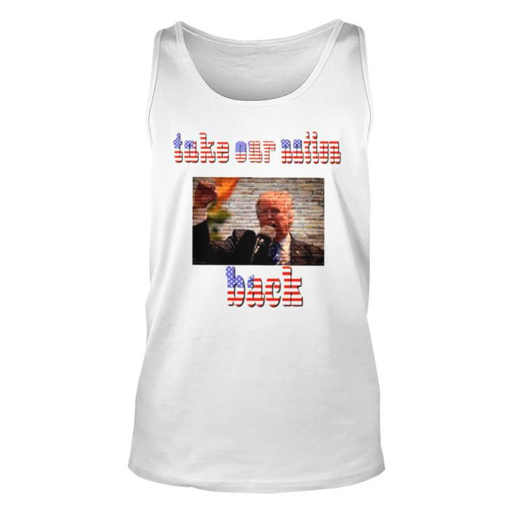 Take Our Nation Back Trump Usa Flag Unisex Tank Top