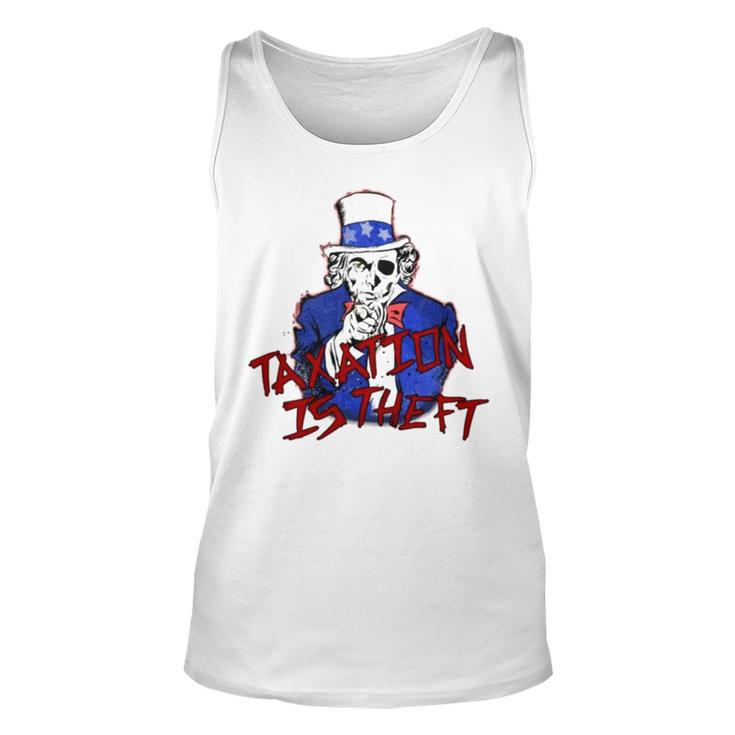 Taxation Is Theft Unisex Tank Top