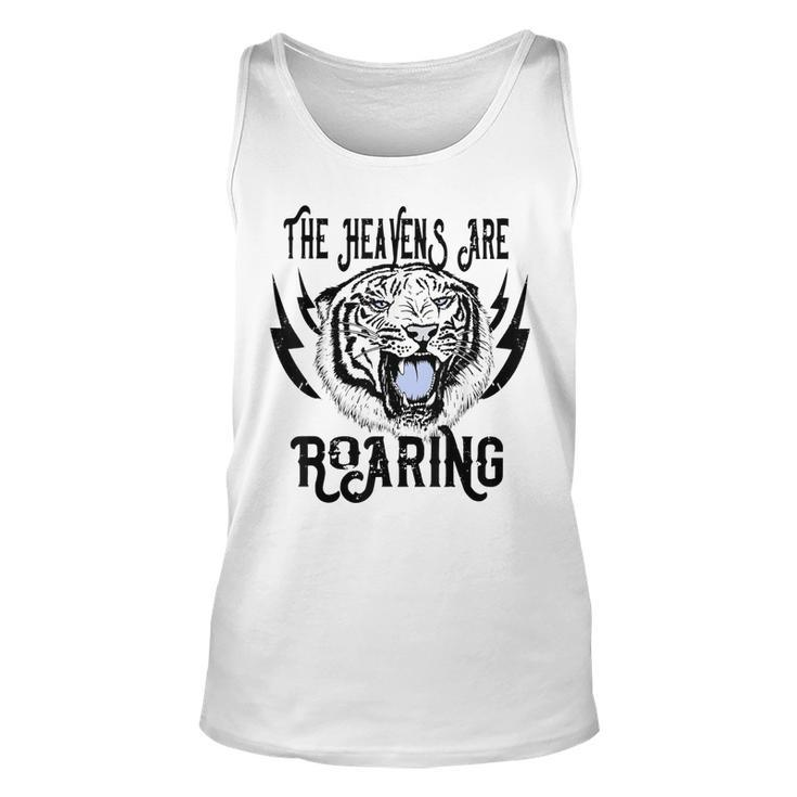The Heavens Are Roaring Lion Christian Inspired Jesus  Unisex Tank Top