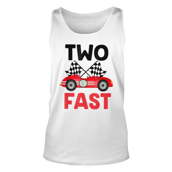 Two Fast Birthday  2 Fast 2 Curious Decorations 2Nd  Unisex Tank Top