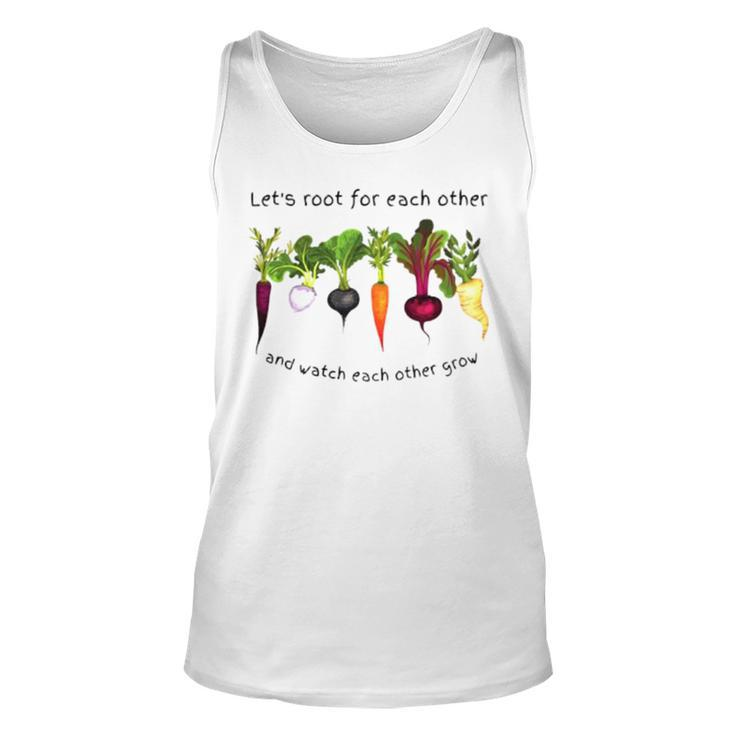 Vegetable Let’S Root For Each Other Unisex Tank Top