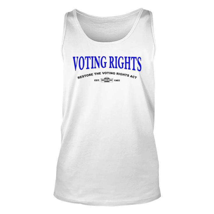 Voting Rights Restore The Voting Rights Act Unisex Tank Top