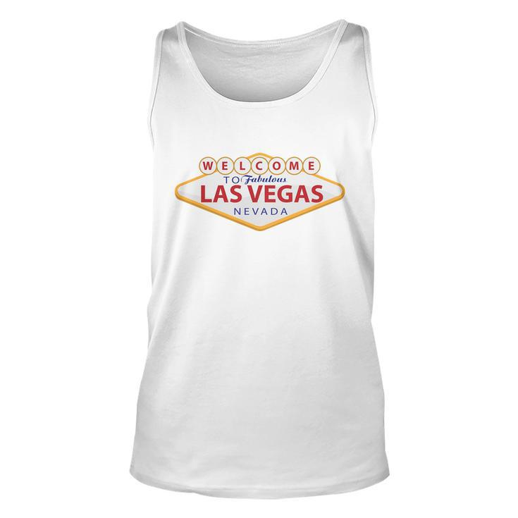 Welcome To Fabulous Las Vegas Sign Unisex Tank Top