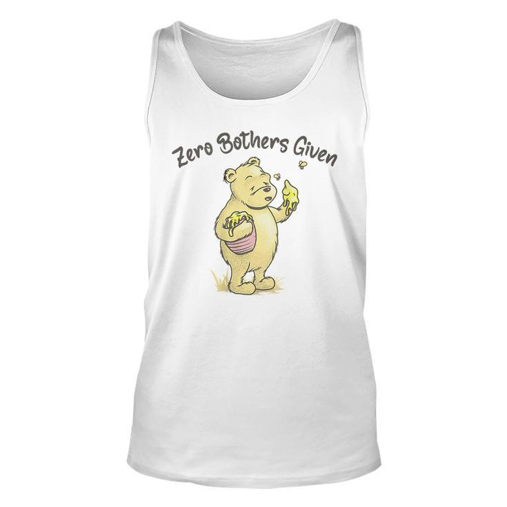 Zero Brothers Given Bear On Back  Unisex Tank Top