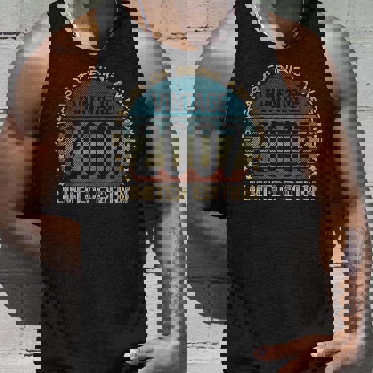 16Th Birthday 16 Year Old Limited Edition Vintage 2007 Tank Top Gifts for Him