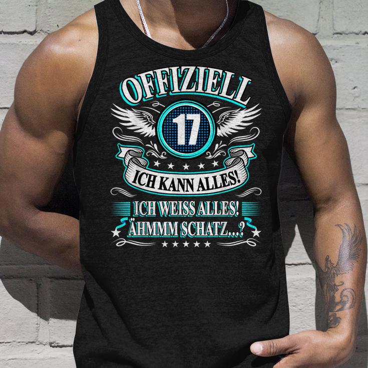 17 Geburtstag Lustig Offiziell 17 Ich Kann AllesSchatz Tank Top Geschenke für Ihn