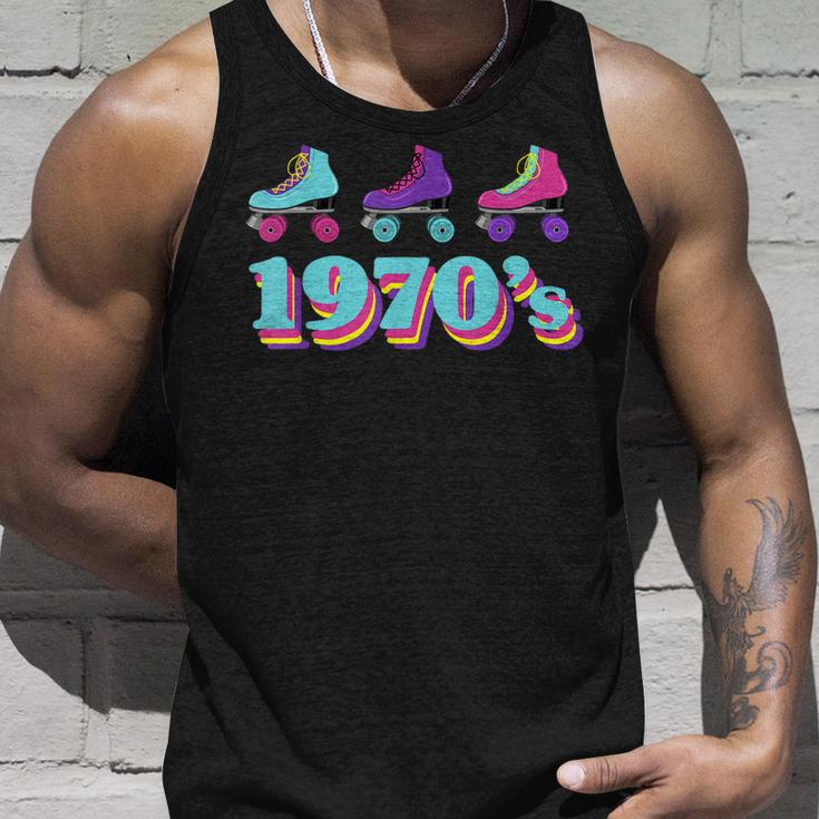 1970S Roller Skates 70S Party Costume Vintage Retro 70S Unisex Tank Top Gifts for Him