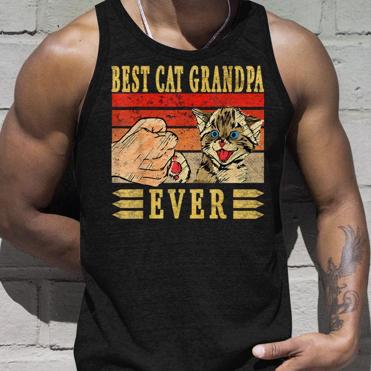 Best Cat Grandpa Ever Katzen Opa Vatertag Geburtstag Katze  Unisex Tank Top
