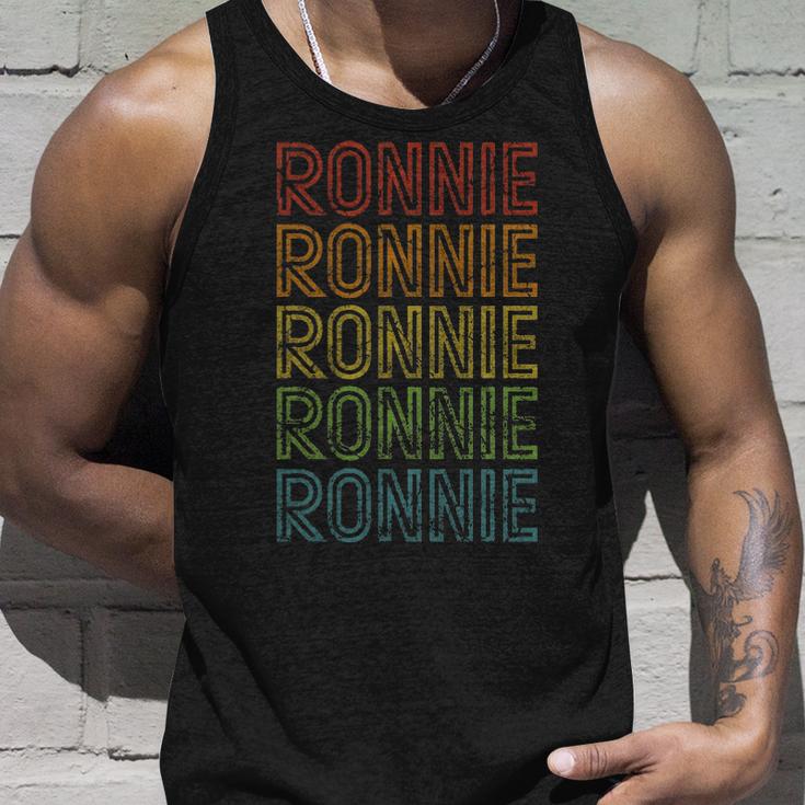 Vintage Ronnie Cool Name Birthday Gift Unisex Tank Top