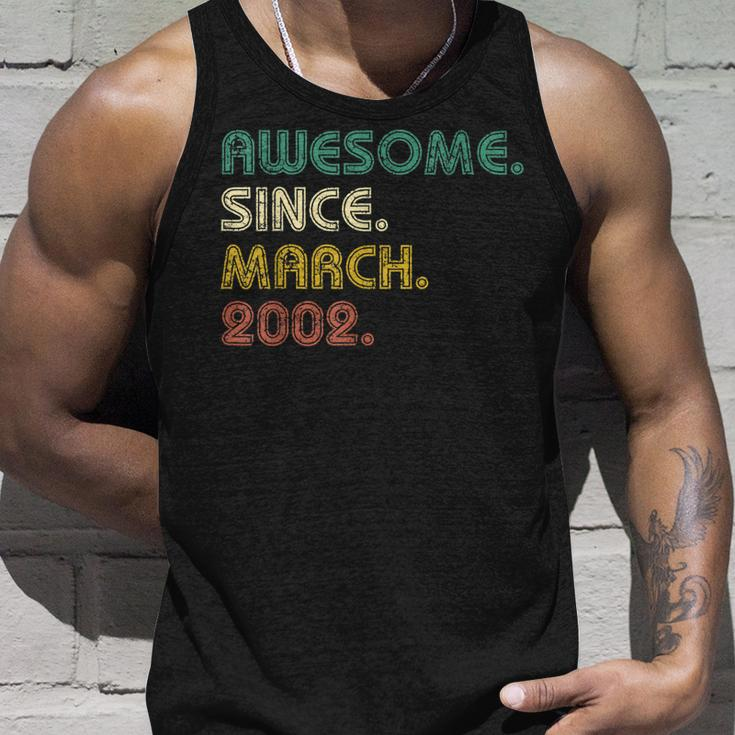 21 Years Old Gifts Legend Since March 2002 21St Birthday Unisex Tank Top Gifts for Him