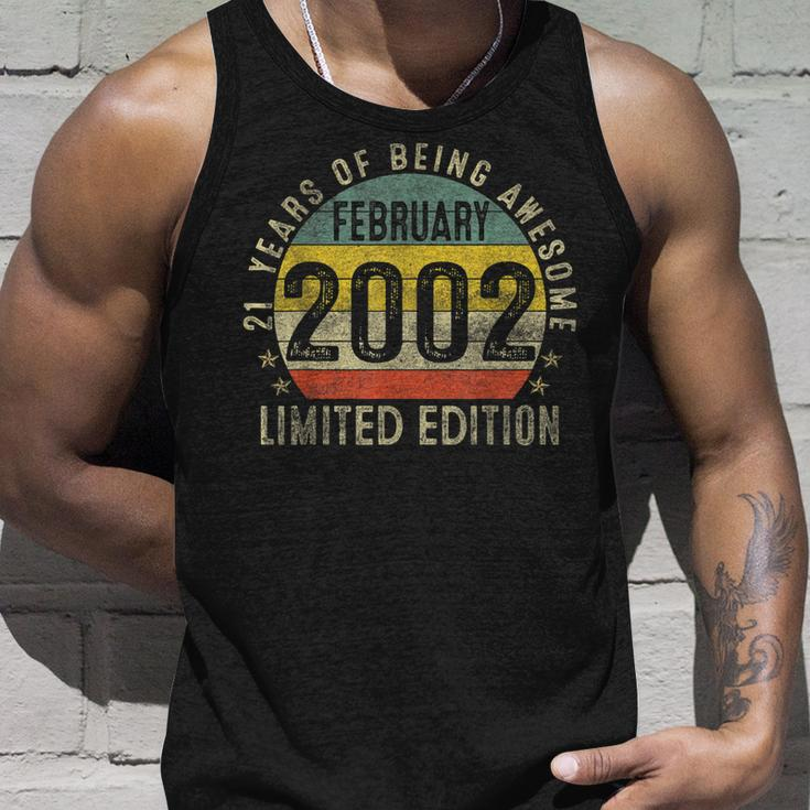 21St Birthday Gifts Made In February 2002 Limited Edition V2 Unisex Tank Top Gifts for Him