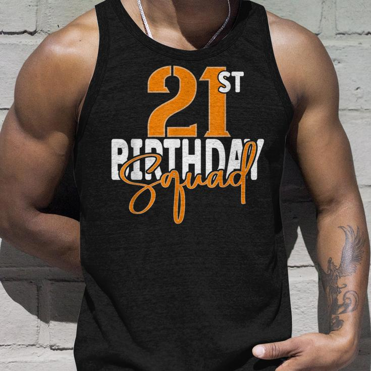 21St Birthday Squad Family Matching Group Unisex Tank Top Gifts for Him
