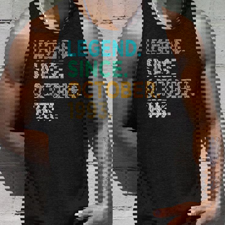 30 Years Old Gifts Legend Since October 1993 30Th Birthday Unisex Tank Top Gifts for Him