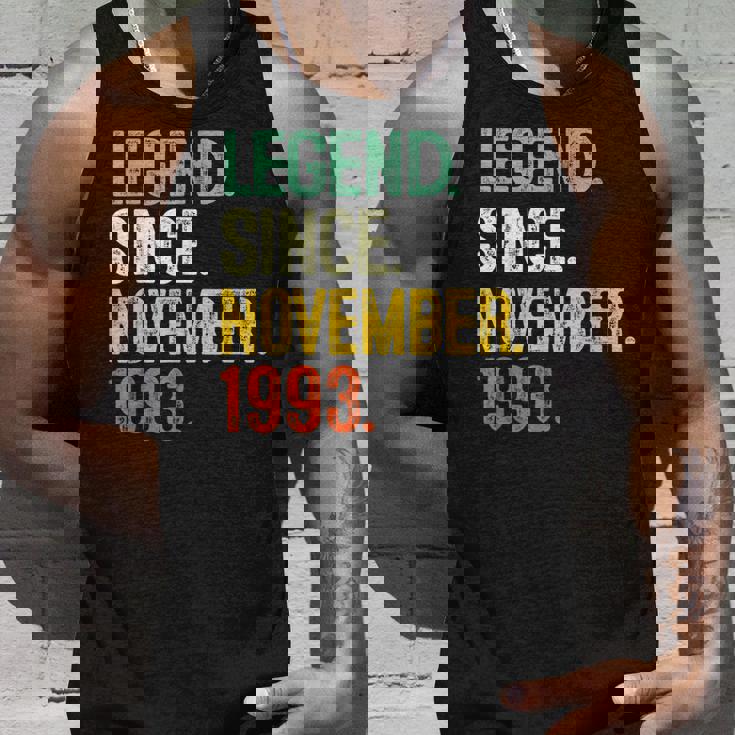 30 Years Old Legend Since November 1993 30Th Birthday Gifts Unisex Tank Top Gifts for Him