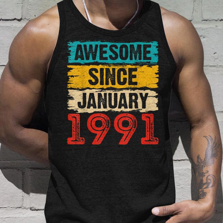 32 Year Old Awesome Since Januar 1991 32 Geburtstag Geschenke Tank Top Geschenke für Ihn