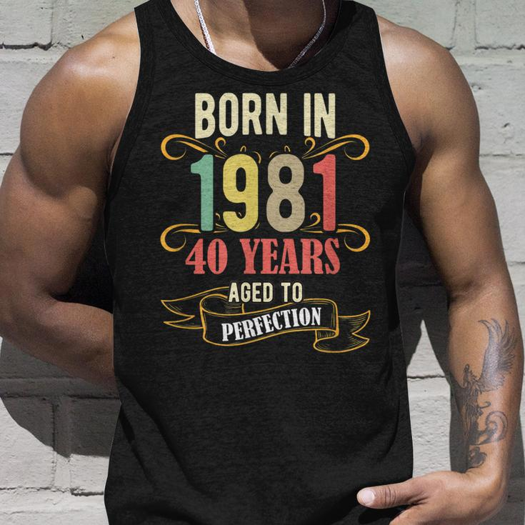 40 Geburtstag Männer 40 All Legends Are Born In März 1981 Tank Top Geschenke für Ihn