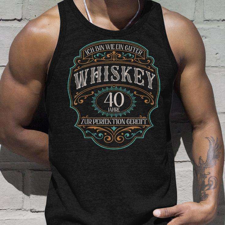 40 Jahre Ich Bin Wie Guter Whisky Whiskey 40 Geburtstag Tank Top Geschenke für Ihn