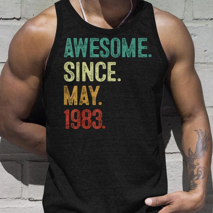 40 Years Old Awesome Since May 1983 40Th Birthday Unisex Tank Top Gifts for Him