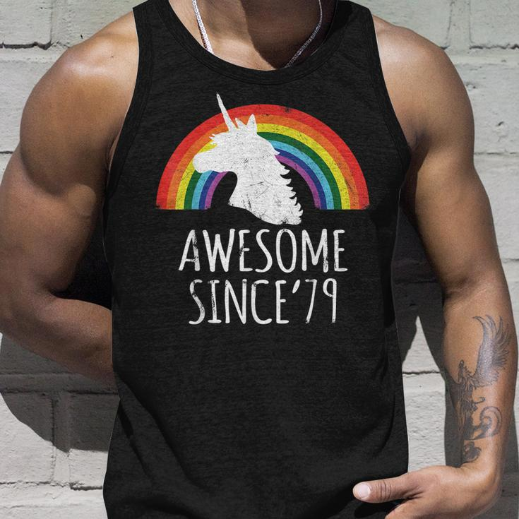 40Th Birthday 40 Years Old Unicorn Awesome Since 1979 Shirt Unisex Tank Top Gifts for Him