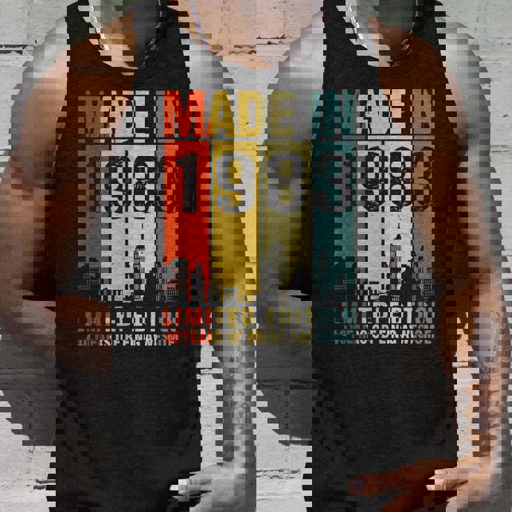 40Th Birthday Made In 1983 Limited Edition 40 Years Old Unisex Tank Top Gifts for Him