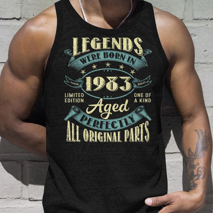 40Th Birthday Vintage Legends Born In 1983 40 Year Old Tank Top Gifts for Him