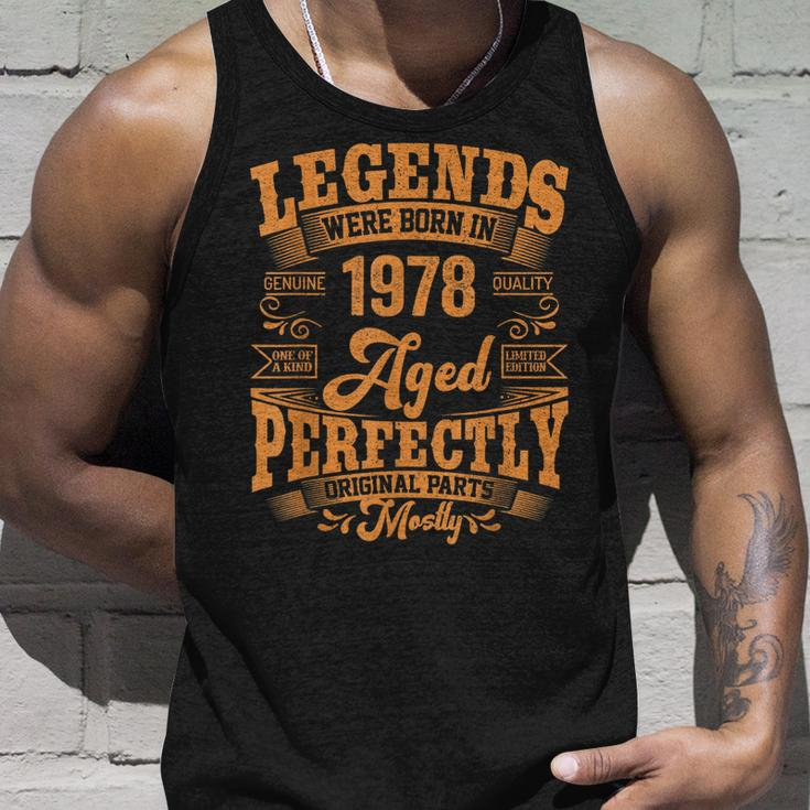 45 Year Old Gifts Legends Born In 1978 Vintage 45Th Birthday Unisex Tank Top Gifts for Him