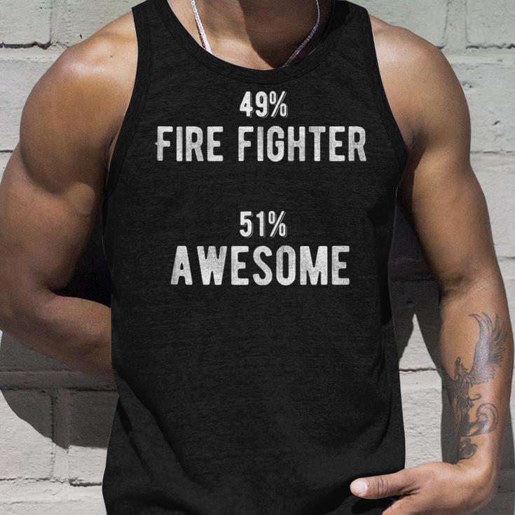 49 Fire Fighter 51 Awesome - Job Title Unisex Tank Top Gifts for Him