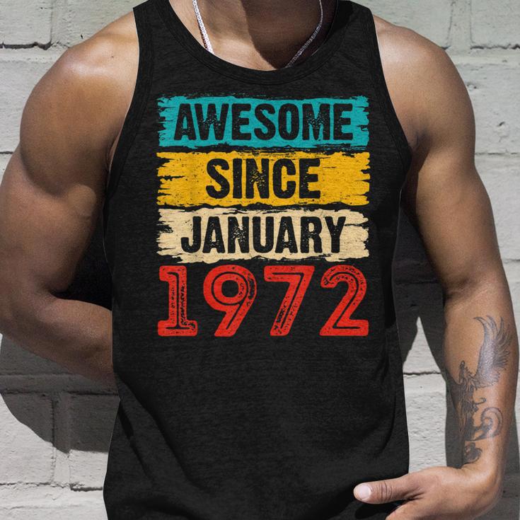 51 Year Old Awesome Since Januar 1972 51 Geburtstag Geschenke Tank Top Geschenke für Ihn