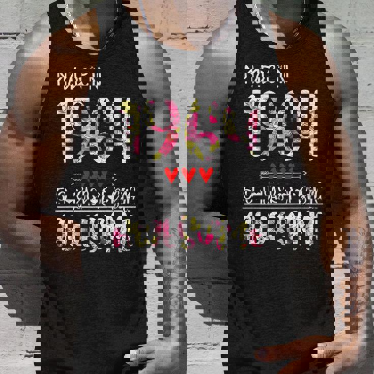 59Th Birthday Gifts For Women Floral Made In 1964 Birthday Unisex Tank Top Gifts for Him