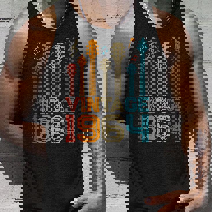 59Th Birthday Gifts Vintage 1964 Guitarist Guitar Lovers Unisex Tank Top Gifts for Him
