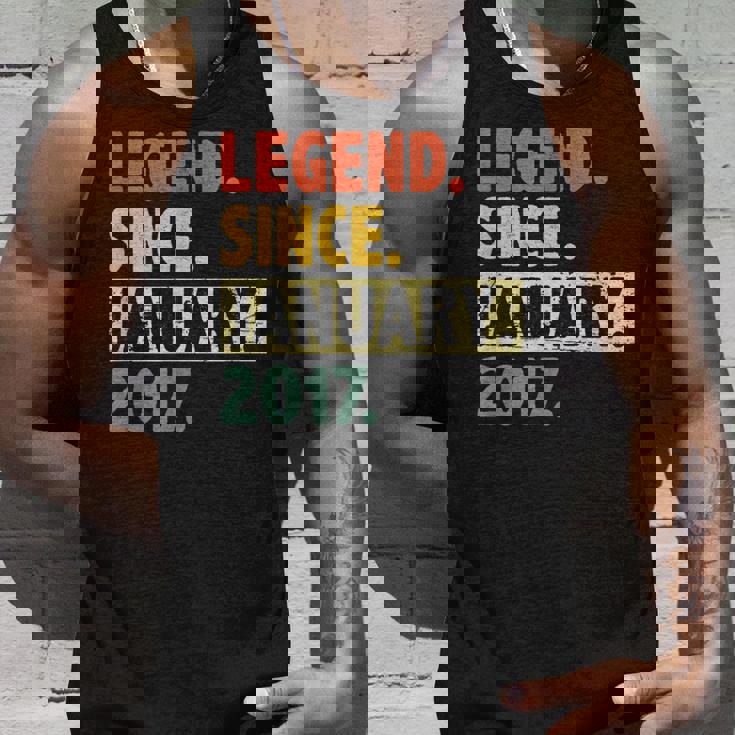 6 Geburtstag Legende Seit Januar 2017 6 Jahre Alt Tank Top Geschenke für Ihn