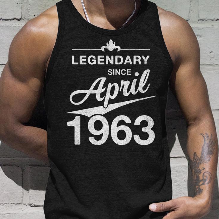 60 Geburtstag 60 Jahre Alt Legendär Seit April 1963 V4 Tank Top Geschenke für Ihn