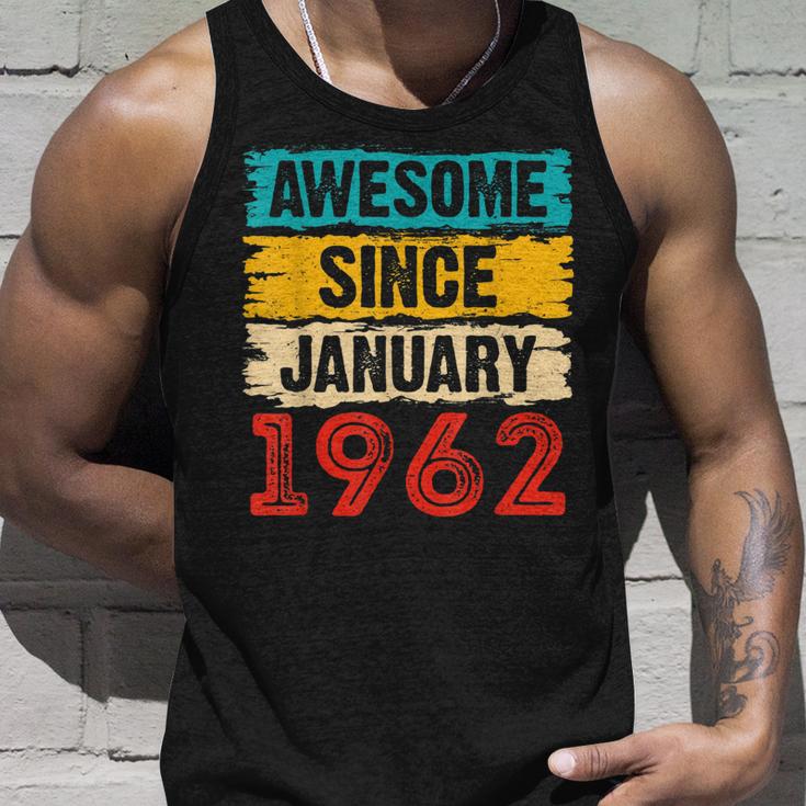 61 Year Old Awesome Since Januar 1962 61 Geburtstag Geschenke Tank Top Geschenke für Ihn