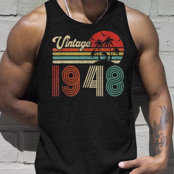 75 Jahre Vintage 1948 Unisex TankTop, Retro Geburtstagsgeschenk für Frauen & Männer Geschenke für Ihn