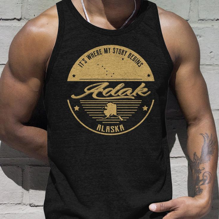 Adak Alaska Its Where My Story Begins Unisex Tank Top Gifts for Him