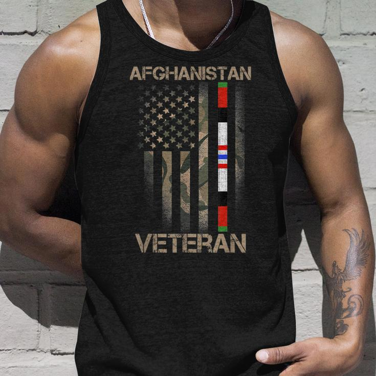 Afghanistan Veteran American Us Flag Proud Army Military Unisex Tank Top Gifts for Him