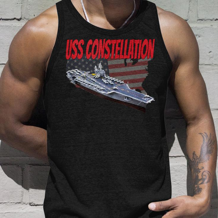 Aircraft Carrier Uss Constellation Cv-64 For Grandpa Dad Son Unisex Tank Top Gifts for Him