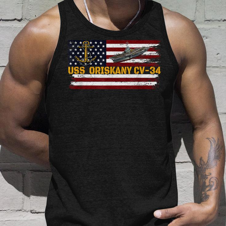Aircraft Carrier Uss Oriskany Cv-34 Veterans Day Fathers Day Unisex Tank Top Gifts for Him
