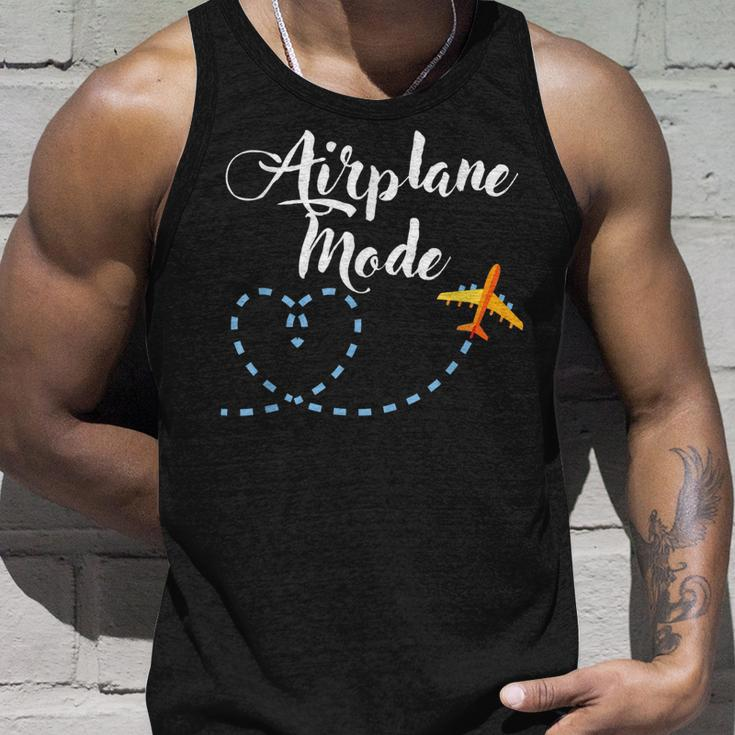 Airplane Mode | Vacation Holiday | Travel Unisex Tank Top Gifts for Him